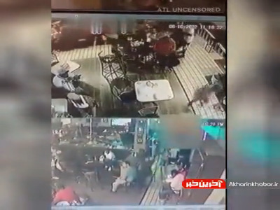 لحظه تکان‌دهنده قتل یک جوان در رستوران