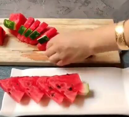 برش زدن هندوانه به ساده ترین روش ممکن