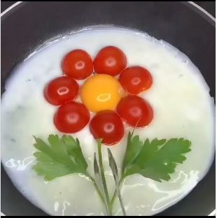 ایده ساده تزئین املت کودک