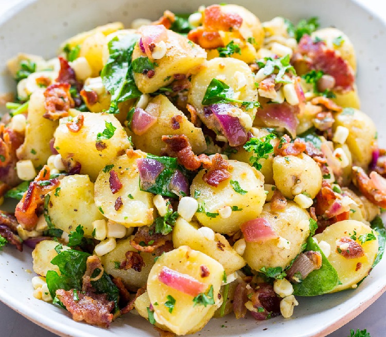 سالاد جدید با سیب زمینی برشته