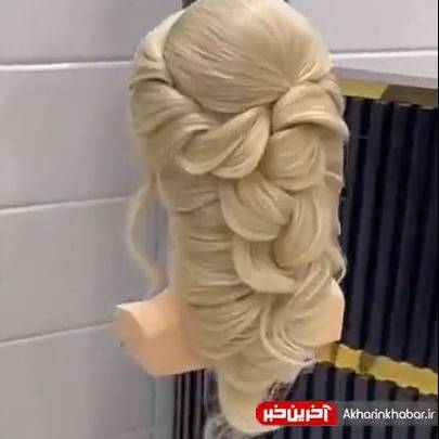 شنیون شیک برای موهای بلند