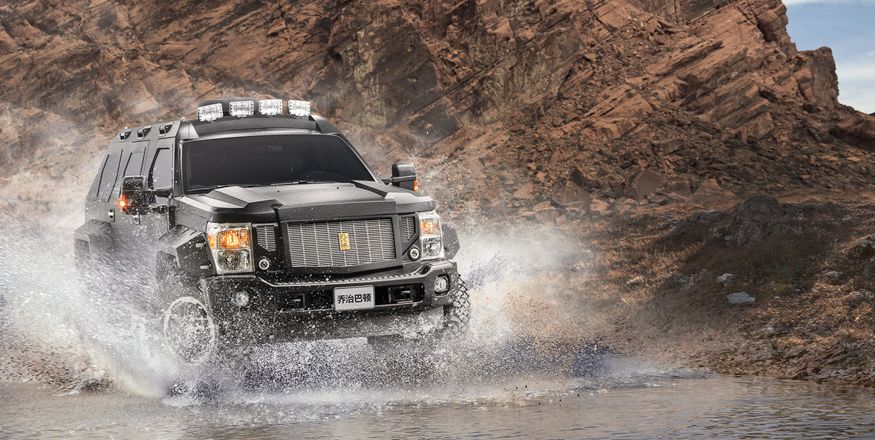 نمایی از شاسی بلند زرهی فوق‌العاده چینی