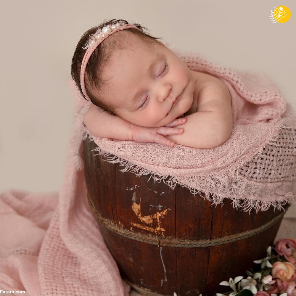آیلا؛ نوزادی با لبخند دائمی!