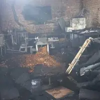 آتش‌سوزی یک نجاری و انبار چوب در بیرجند