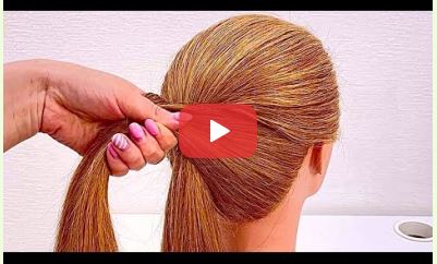 شنیون ساده موهای بلند