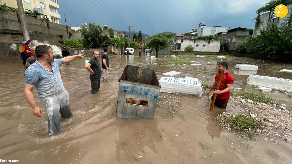 عکس/ عثمانیه ترکیه غرق در سیلاب