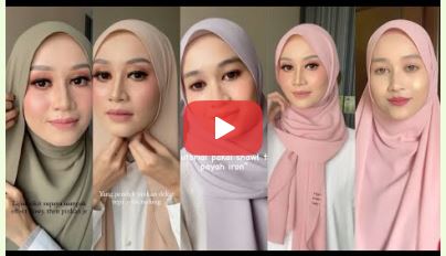 چند مدل بستن شال برای خانم های محجبه