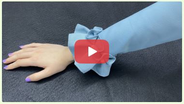 دوخت آستین دورچین برای لباس های دخترانه