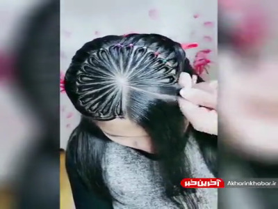 شنیون آفریقایی ها با تزئین کف سر