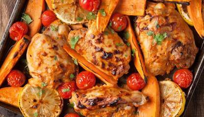 «مرغ تنوری» خوش عطر و طعم را در فر درست کنید