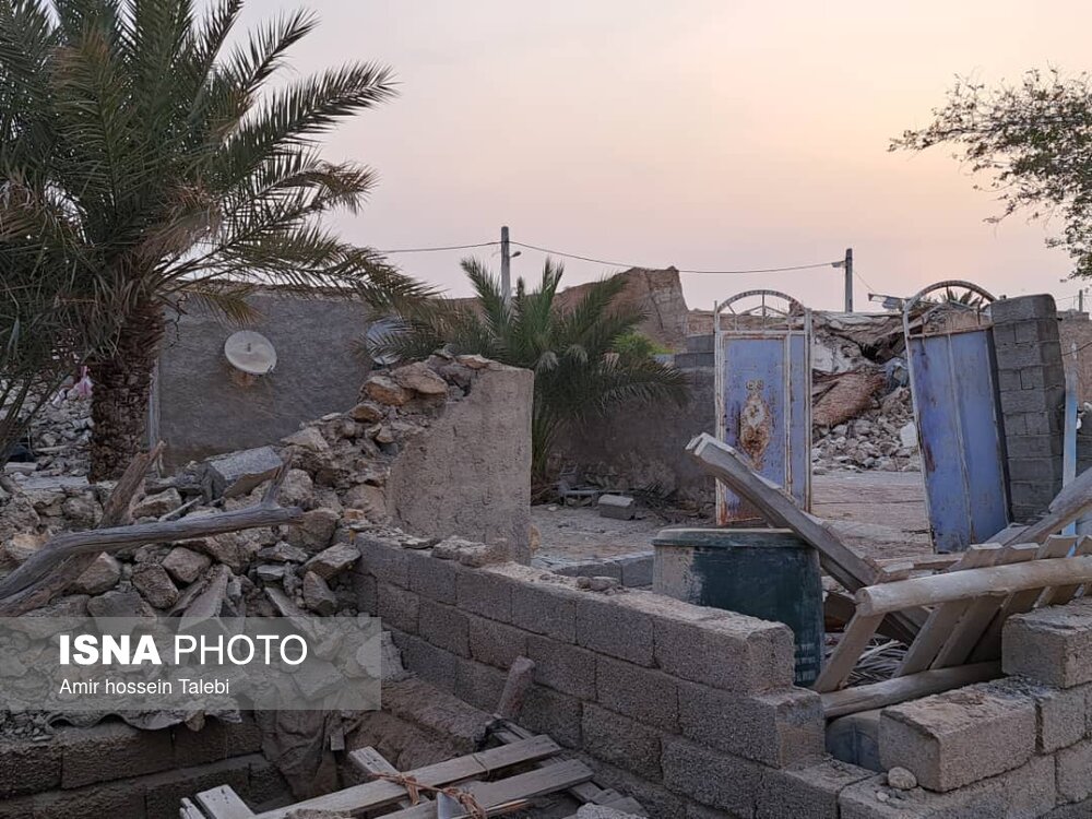 عکس/ خسارات زلزله به روستاهای هرمزگان