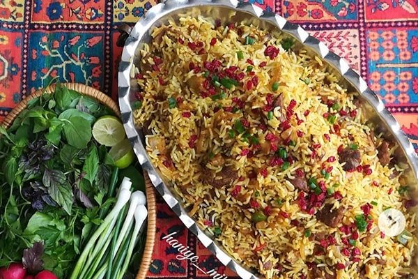 بادمجان پلوی لذیذ برای جمع خانوادگی