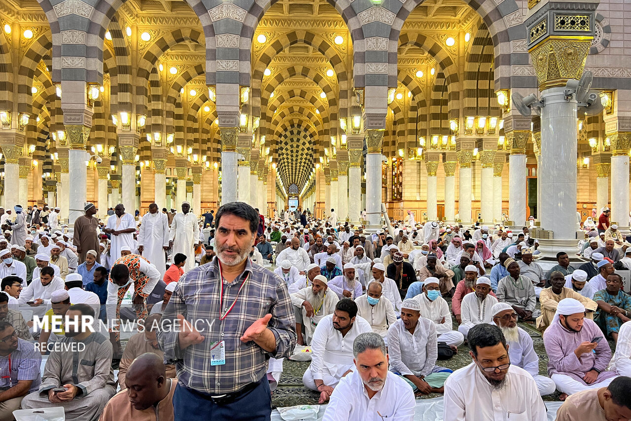 عکس/ حال‌وهوای مسجد النبی (ص) در ایام حج