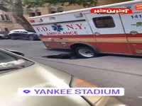 گرفتار شدن آمبولانس در فرونشست خیابان‌های نیویورک!