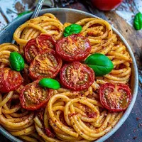 «اسپاگتی» بدون گوشت فوری به روش ایتالیایی