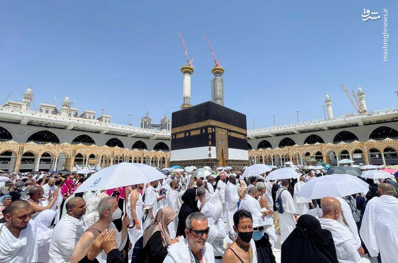 عکس/ اولین مراسم حج پس از همه گیری کرونا