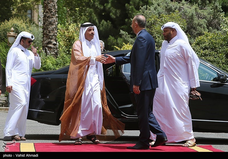 عکس/ دیدار وزرای امور خارجه ایران و قطر