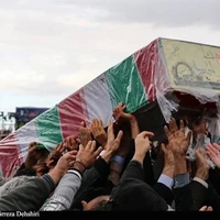 تشییع پیکر شهید چترباز در شیراز