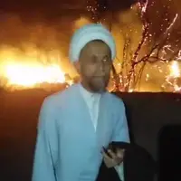آتش سوزی مزارع و باغات حمیدیه خوزستان
