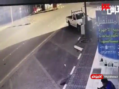 صحنه ای دلخراش از مرگ ناگهانی یک جوان! (18+)