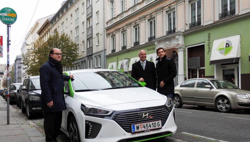 ایستگاه خودروهای اشتراکی در اتریش