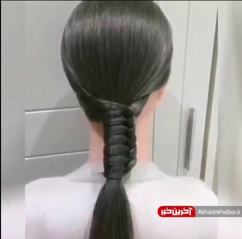 ایده ساده برای بستن موهای لخت