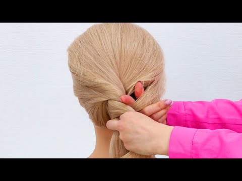 ترفندی ساده برای بستن مو در مهمانی