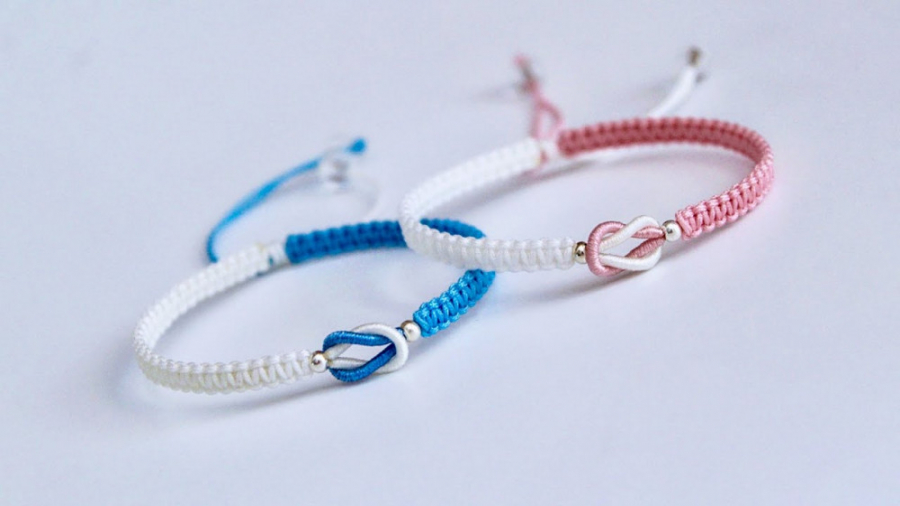 آموزش گره خاص برای دستبند مکرومه