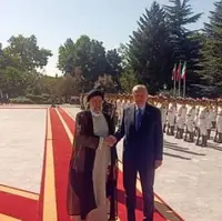 استقبال رسمی رئیس‌جمهور از اردوغان در مجموعه تاریخی سعدآباد