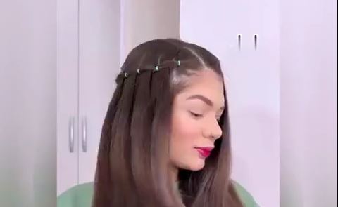 خوشکل کردن جلوی موهای بلند