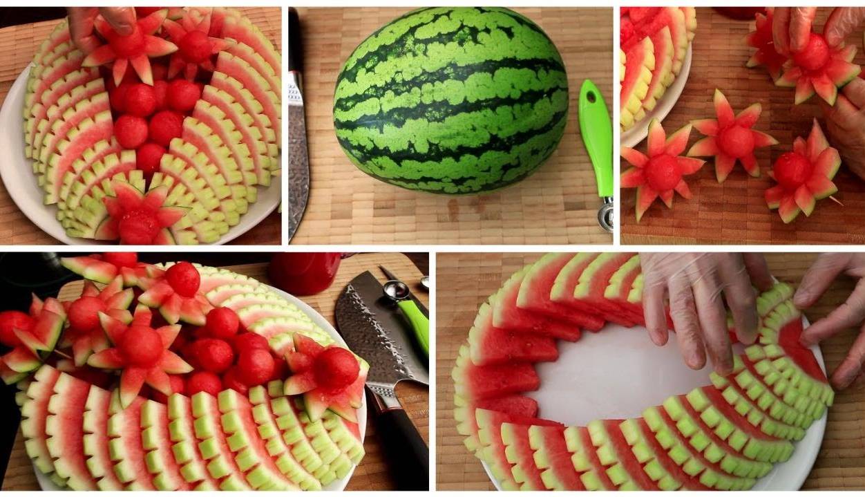 ترفندهای تزئین هندوانه برای مهمانی