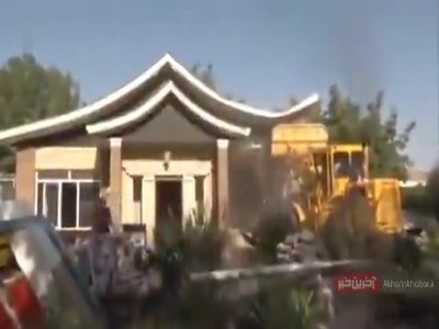 تخریب ۲۴ ویلای لوکس در یک شهرک غیرقانونی
