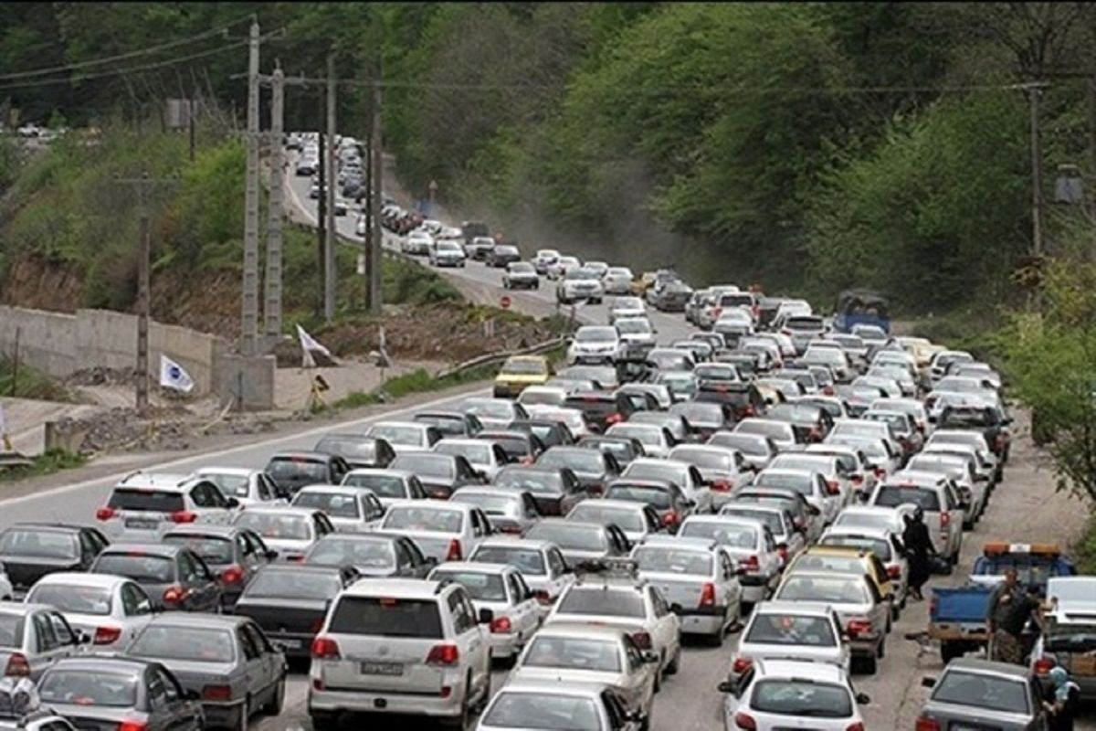 ترافیک سنگین خودرو در کندوان و هراز