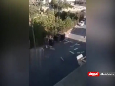 لحظه مقاومت جوانان فلسطینی با اشغالگران صهیونیست در رام الله