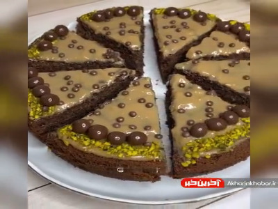 کیک موکای کافی شاپی خوشمزه