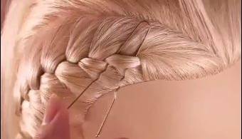 ترفند بافت پاپیونی جلوی موها