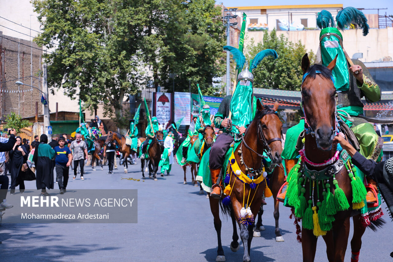 عکس/ ورود نمادین کاروان امام حسین (ع) به کربلا