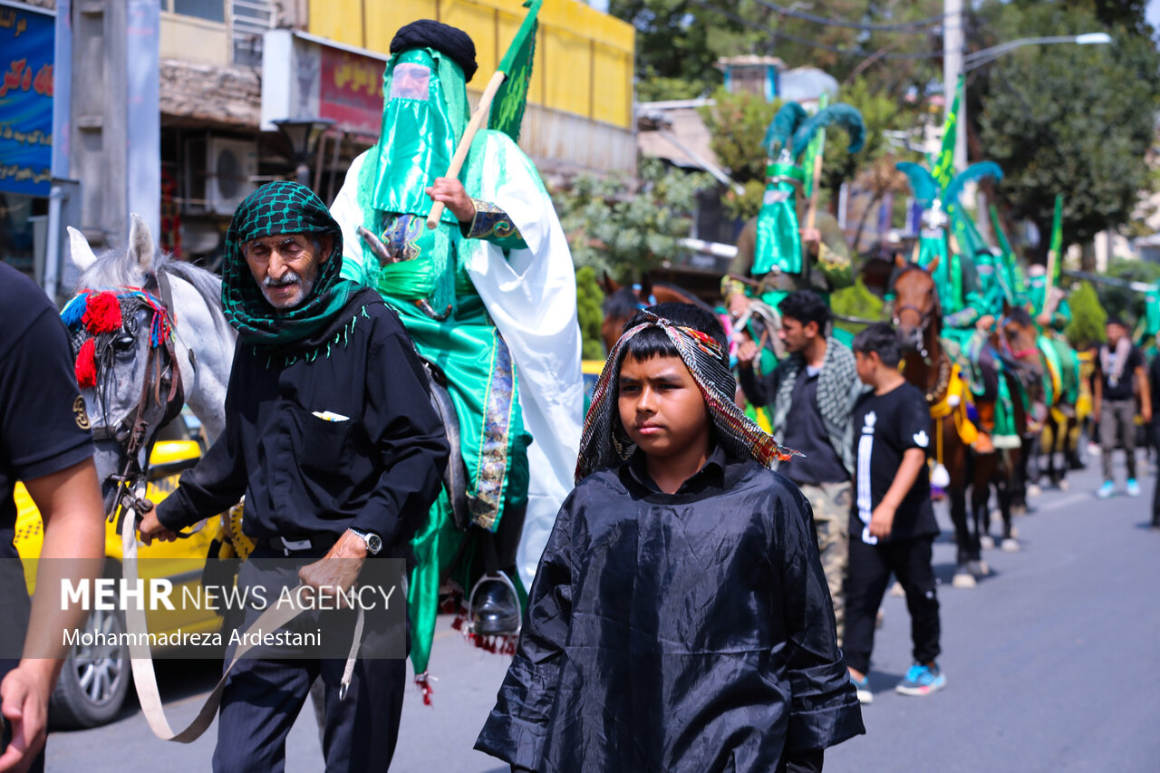 عکس/ ورود نمادین کاروان امام حسین (ع) به کربلا