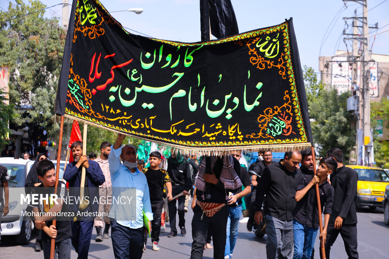 عکس/ ورود نمادین کاروان امام حسین (ع) به کربلا