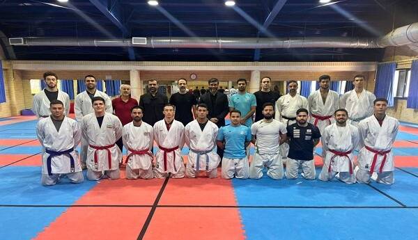 حضور سعید محمد در تمرین تیم ملی کاراته