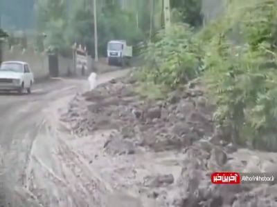 سیلاب نتیجه رودخانه خواری در چالوس