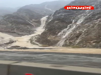 سیل استان فارس که خارج از شهر صحنه های زیبایی رو خلق کرد