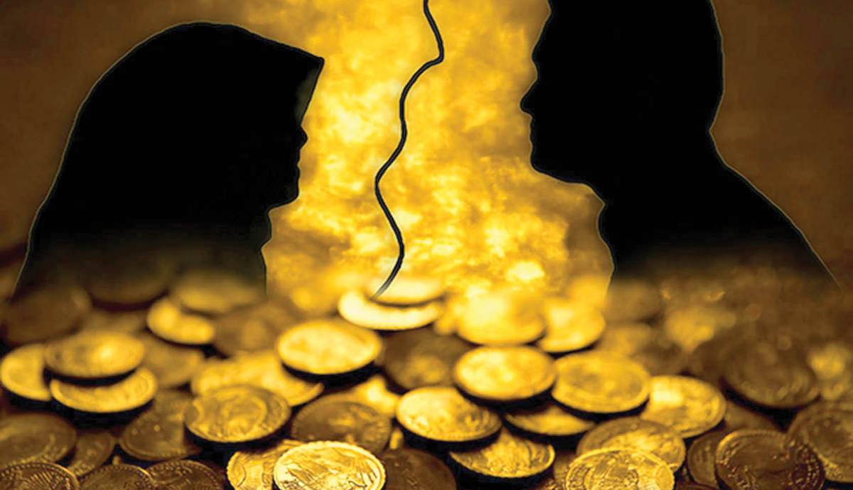 طلاق به وقت پولداری!