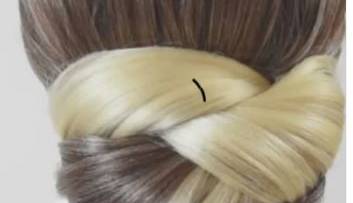 یک ایده ساده برای بستن موهای بلند از پشت