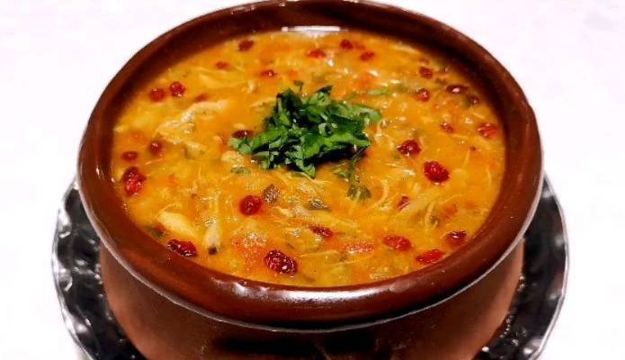 سوپ جو قرمز رستورانی خوشمزه