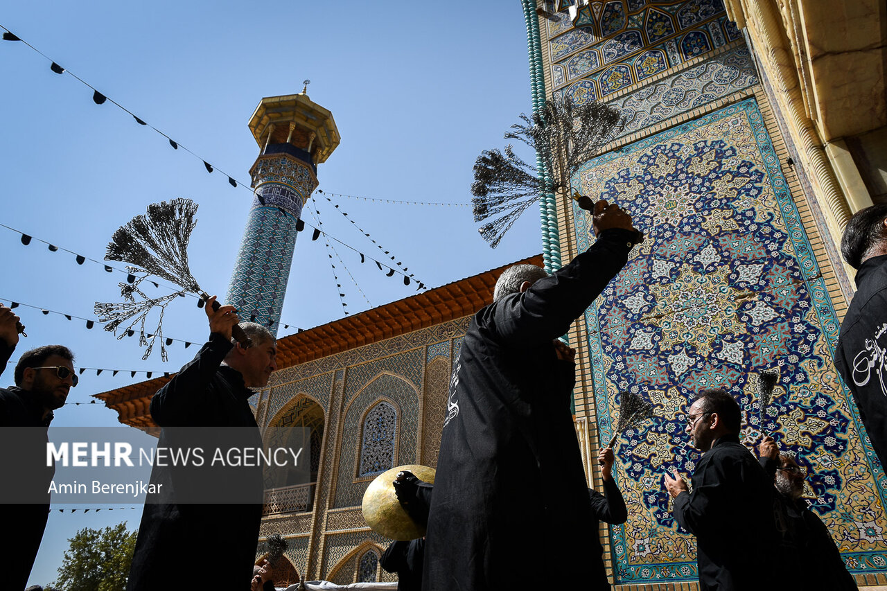 عکس/ عزاداری عشایر قشقایی شیراز در تاسوعای حسینی 