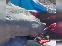 سقوط سنگ روی چادر کوهنوردان در دماوند