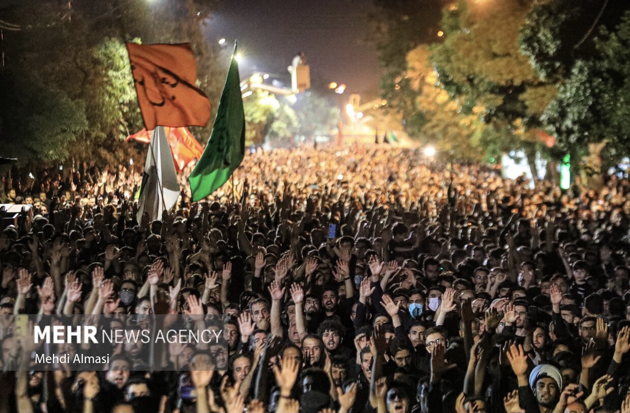 عزاداری هیئت فاطمیون شهر زنجان