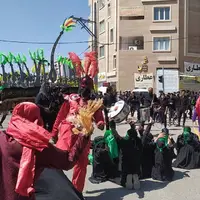 عکس/ عزاداری و خیمه‌سوزان عاشورای حسینی در زاهدان