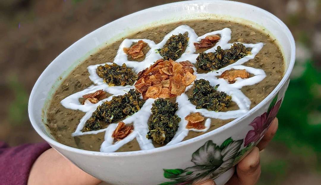 تزئین آش رشته نذری